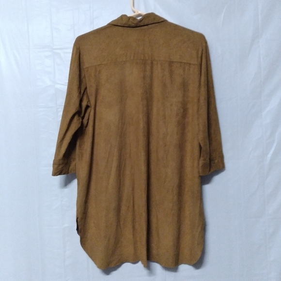 French Laundry Button Up Shirt Brown Large - Picture 6 of 9